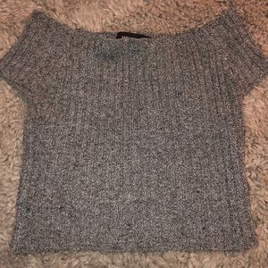 Gray Strapless Croptop